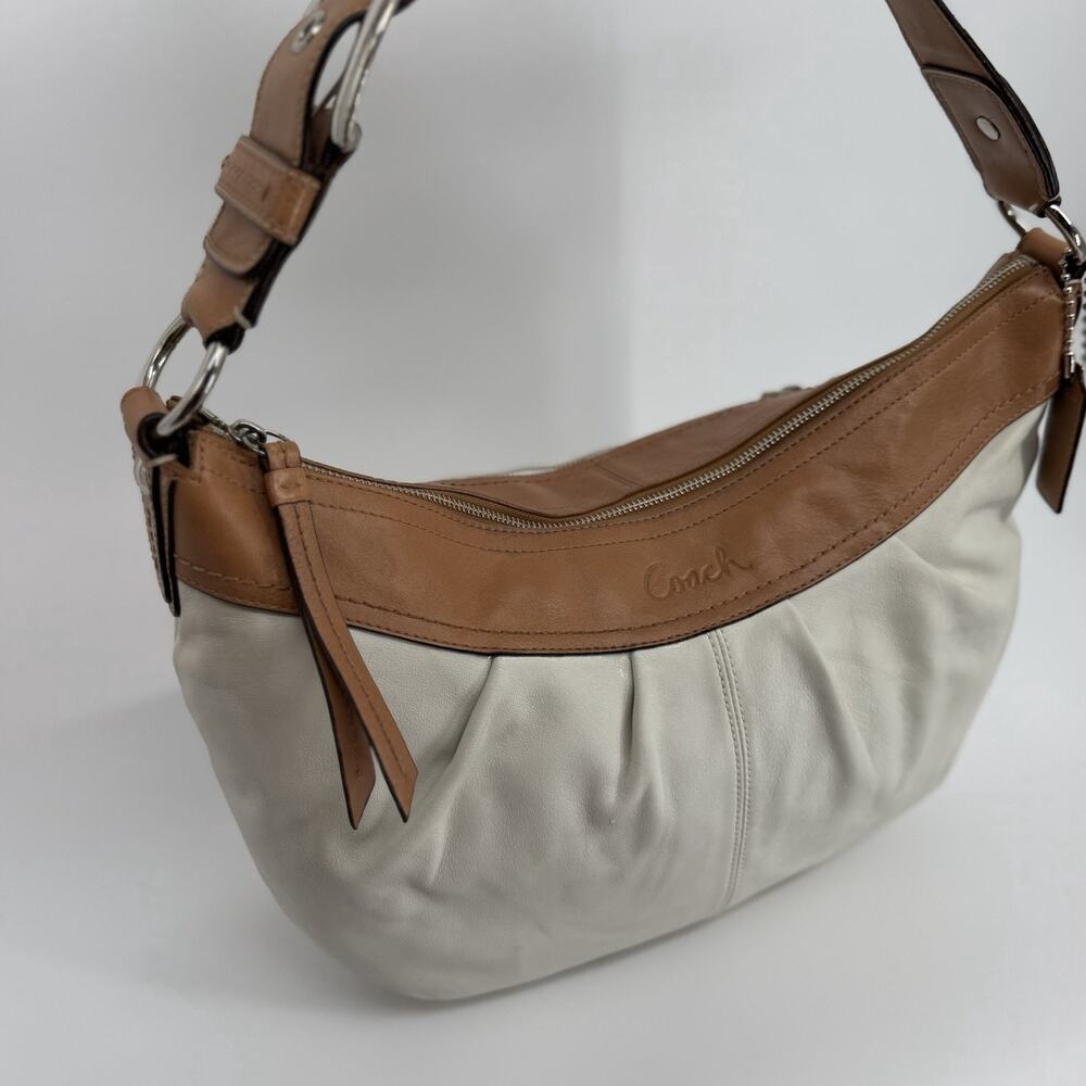 Retails $249 Coach XL Soho Pleated Handbag Leather Hobo Shoulder Bag F13731
